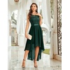 image:imageBeryLove Women Homecoming Cocktail Dress Lace Formal Wedding Guest Party  High Low Dress with V Back for Holiday Prom Elegant Pick for Wedding Guest Evening and Mother of the Bride OccasionsDarkgreen Sequin
