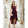 image:imageBeryLove Women Homecoming Cocktail Dress Lace Formal Wedding Guest Party  High Low Dress with V Back for Holiday Prom Elegant Pick for Wedding Guest Evening and Mother of the Bride OccasionsBurgundy Sequin