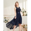 image:imageBeryLove Women Homecoming Cocktail Dress Lace Formal Wedding Guest Party  High Low Dress with V Back for Holiday Prom Elegant Pick for Wedding Guest Evening and Mother of the Bride OccasionsNavy
