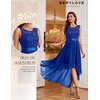 image:imageBeryLove Women Homecoming Cocktail Dress Lace Formal Wedding Guest Party  High Low Dress with V Back for Holiday Prom Elegant Pick for Wedding Guest Evening and Mother of the Bride OccasionsRoyalblue Sequin