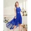 image:imageBeryLove Women Homecoming Cocktail Dress Lace Formal Wedding Guest Party  High Low Dress with V Back for Holiday Prom Elegant Pick for Wedding Guest Evening and Mother of the Bride OccasionsRoyalblue