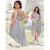 image:imageBeryLove Women Homecoming Cocktail Dress Lace Formal Wedding Guest Party  High Low Dress with V Back for Holiday Prom Elegant Pick for Wedding Guest Evening and Mother of the Bride OccasionsGrey