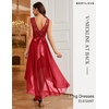 image:imageBeryLove Women Homecoming Cocktail Dress Lace Formal Wedding Guest Party  High Low Dress with V Back for Holiday Prom Elegant Pick for Wedding Guest Evening and Mother of the Bride OccasionsRed Sequin