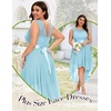 image:imageBeryLove Women Homecoming Cocktail Dress Lace Formal Wedding Guest Party  High Low Dress with V Back for Holiday Prom Elegant Pick for Wedding Guest Evening and Mother of the Bride OccasionsLight Blue