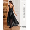 image:imageBeryLove Women Homecoming Cocktail Dress Lace Formal Wedding Guest Party  High Low Dress with V Back for Holiday Prom Elegant Pick for Wedding Guest Evening and Mother of the Bride OccasionsBlack Sequin