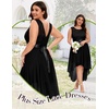 image:imageBeryLove Women Homecoming Cocktail Dress Lace Formal Wedding Guest Party  High Low Dress with V Back for Holiday Prom Elegant Pick for Wedding Guest Evening and Mother of the Bride OccasionsBlack