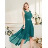 image:imageBeryLove Women Homecoming Cocktail Dress Lace Formal Wedding Guest Party  High Low Dress with V Back for Holiday Prom Elegant Pick for Wedding Guest Evening and Mother of the Bride OccasionsPeacock Green