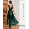 image:imageBeryLove Women Homecoming Cocktail Dress Lace Formal Wedding Guest Party  High Low Dress with V Back for Holiday Prom Elegant Pick for Wedding Guest Evening and Mother of the Bride OccasionsDarkgreen Sequin
