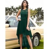 image:imageBeryLove Women Homecoming Cocktail Dress Lace Formal Wedding Guest Party  High Low Dress with V Back for Holiday Prom Elegant Pick for Wedding Guest Evening and Mother of the Bride OccasionsDarkgreen