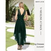 image:imageBeryLove Women Homecoming Cocktail Dress Lace Formal Wedding Guest Party  High Low Dress with V Back for Holiday Prom Elegant Pick for Wedding Guest Evening and Mother of the Bride OccasionsDarkgreen