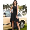 image:imageBeryLove Women Homecoming Cocktail Dress Lace Formal Wedding Guest Party  High Low Dress with V Back for Holiday Prom Elegant Pick for Wedding Guest Evening and Mother of the Bride OccasionsBlack