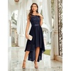 image:imageBeryLove Women Homecoming Cocktail Dress Lace Formal Wedding Guest Party  High Low Dress with V Back for Holiday Prom Elegant Pick for Wedding Guest Evening and Mother of the Bride OccasionsNavy Sequin