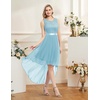 image:imageBeryLove Women Homecoming Cocktail Dress Lace Formal Wedding Guest Party  High Low Dress with V Back for Holiday Prom Elegant Pick for Wedding Guest Evening and Mother of the Bride OccasionsLight Blue