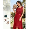 image:imageBeryLove Women Homecoming Cocktail Dress Lace Formal Wedding Guest Party  High Low Dress with V Back for Holiday Prom Elegant Pick for Wedding Guest Evening and Mother of the Bride OccasionsRed Sequin