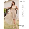 image:imageBeryLove Women Homecoming Cocktail Dress Lace Formal Wedding Guest Party  High Low Dress with V Back for Holiday Prom Elegant Pick for Wedding Guest Evening and Mother of the Bride OccasionsTulle Sequin Champagne
