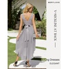 image:imageBeryLove Women Homecoming Cocktail Dress Lace Formal Wedding Guest Party  High Low Dress with V Back for Holiday Prom Elegant Pick for Wedding Guest Evening and Mother of the Bride OccasionsGrey