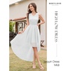 image:imageBeryLove Women Homecoming Cocktail Dress Lace Formal Wedding Guest Party  High Low Dress with V Back for Holiday Prom Elegant Pick for Wedding Guest Evening and Mother of the Bride OccasionsTulle Sequin White
