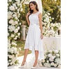 image:imageBeryLove Women Homecoming Cocktail Dress Lace Formal Wedding Guest Party  High Low Dress with V Back for Holiday Prom Elegant Pick for Wedding Guest Evening and Mother of the Bride OccasionsWhite Sequin