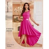 image:imageBeryLove Women Homecoming Cocktail Dress Lace Formal Wedding Guest Party  High Low Dress with V Back for Holiday Prom Elegant Pick for Wedding Guest Evening and Mother of the Bride OccasionsRose