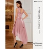 image:imageBeryLove Women Homecoming Cocktail Dress Lace Formal Wedding Guest Party  High Low Dress with V Back for Holiday Prom Elegant Pick for Wedding Guest Evening and Mother of the Bride OccasionsBlush Sequin