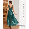 image:imageBeryLove Women Homecoming Cocktail Dress Lace Formal Wedding Guest Party  High Low Dress with V Back for Holiday Prom Elegant Pick for Wedding Guest Evening and Mother of the Bride OccasionsPeacockgreen Sequin