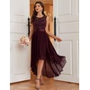 image:imageBeryLove Women Homecoming Cocktail Dress Lace Formal Wedding Guest Party  High Low Dress with V Back for Holiday Prom Elegant Pick for Wedding Guest Evening and Mother of the Bride OccasionsBurgundy Sequin