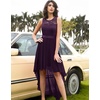 image:imageBeryLove Women Homecoming Cocktail Dress Lace Formal Wedding Guest Party  High Low Dress with V Back for Holiday Prom Elegant Pick for Wedding Guest Evening and Mother of the Bride OccasionsGrape