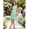 image:imageBeryLove Women Homecoming Cocktail Dress Lace Formal Wedding Guest Party  High Low Dress with V Back for Holiday Prom Elegant Pick for Wedding Guest Evening and Mother of the Bride OccasionsLight Green