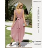 image:imageBeryLove Women Homecoming Cocktail Dress Lace Formal Wedding Guest Party  High Low Dress with V Back for Holiday Prom Elegant Pick for Wedding Guest Evening and Mother of the Bride OccasionsBlush