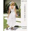 image:imageBeryLove Women Homecoming Cocktail Dress Lace Formal Wedding Guest Party  High Low Dress with V Back for Holiday Prom Elegant Pick for Wedding Guest Evening and Mother of the Bride OccasionsWhite