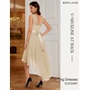 image:imageBeryLove Women Homecoming Cocktail Dress Lace Formal Wedding Guest Party  High Low Dress with V Back for Holiday Prom Elegant Pick for Wedding Guest Evening and Mother of the Bride OccasionsChampagne Sequin
