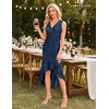image:imageBeryLove Women Sequin Homecoming V Neck High Low Midi Cocktail Prom Dress  Sequin High Low Midi with V Neck Sleeveless Cut High Waist Ruffle Fits Prom Homecoming Wedding Guest and CocktailNavy