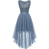 Tulle Sequin Grey Blue