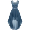 Grey Blue Sequin