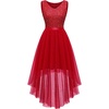 Tulle Sequin Red