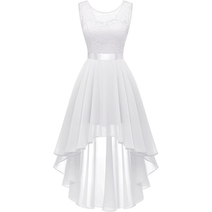 image:imageBeryLove Women Homecoming Cocktail Dress Lace Formal Wedding Guest Party  High Low Dress with V Back for Holiday Prom Elegant Pick for Wedding Guest Evening and Mother of the Bride OccasionsWhite
