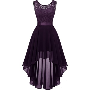 image:imageBeryLove Women Homecoming Cocktail Dress Lace Formal Wedding Guest Party  High Low Dress with V Back for Holiday Prom Elegant Pick for Wedding Guest Evening and Mother of the Bride OccasionsGrape
