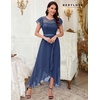 image:imageBeryLove Formal Long Dresses for Women Wedding Guest Cocktail Bridesmaid  Airy Lace amp Chiffon Evening Gown Flutter Sleeve Ideal for Mother of the Bride Prom Homecoming Party amp SemiFormal EventsGrayish Purple