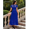 image:imageBeryLove Formal Long Dresses for Women Wedding Guest Cocktail Bridesmaid  Airy Lace amp Chiffon Evening Gown Flutter Sleeve Ideal for Mother of the Bride Prom Homecoming Party amp SemiFormal EventsRoyalblue
