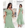 image:imageBeryLove Formal Long Dresses for Women Wedding Guest Cocktail Bridesmaid  Airy Lace amp Chiffon Evening Gown Flutter Sleeve Ideal for Mother of the Bride Prom Homecoming Party amp SemiFormal EventsLight Green Sequin