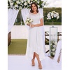 image:imageBeryLove Formal Long Dresses for Women Wedding Guest Cocktail Bridesmaid  Airy Lace amp Chiffon Evening Gown Flutter Sleeve Ideal for Mother of the Bride Prom Homecoming Party amp SemiFormal EventsWhite