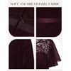 image:imageBeryLove Formal Long Dresses for Women Wedding Guest Cocktail Bridesmaid  Airy Lace amp Chiffon Evening Gown Flutter Sleeve Ideal for Mother of the Bride Prom Homecoming Party amp SemiFormal EventsBurgundy