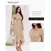 image:imageBeryLove Formal Long Dresses for Women Wedding Guest Cocktail Bridesmaid  Airy Lace amp Chiffon Evening Gown Flutter Sleeve Ideal for Mother of the Bride Prom Homecoming Party amp SemiFormal EventsChampagne Sequin