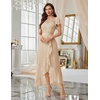 image:imageBeryLove Formal Long Dresses for Women Wedding Guest Cocktail Bridesmaid  Airy Lace amp Chiffon Evening Gown Flutter Sleeve Ideal for Mother of the Bride Prom Homecoming Party amp SemiFormal EventsChampagne