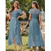image:imageBeryLove Formal Long Dresses for Women Wedding Guest Cocktail Bridesmaid  Airy Lace amp Chiffon Evening Gown Flutter Sleeve Ideal for Mother of the Bride Prom Homecoming Party amp SemiFormal EventsGrey Blue