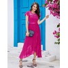 image:imageBeryLove Formal Long Dresses for Women Wedding Guest Cocktail Bridesmaid  Airy Lace amp Chiffon Evening Gown Flutter Sleeve Ideal for Mother of the Bride Prom Homecoming Party amp SemiFormal EventsRose