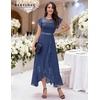 image:imageBeryLove Formal Long Dresses for Women Wedding Guest Cocktail Bridesmaid  Airy Lace amp Chiffon Evening Gown Flutter Sleeve Ideal for Mother of the Bride Prom Homecoming Party amp SemiFormal EventsGrayish Purple