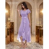 image:imageBeryLove Formal Long Dresses for Women Wedding Guest Cocktail Bridesmaid  Airy Lace amp Chiffon Evening Gown Flutter Sleeve Ideal for Mother of the Bride Prom Homecoming Party amp SemiFormal EventsLavender Sequin
