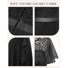 image:imageBeryLove Formal Long Dresses for Women Wedding Guest Cocktail Bridesmaid  Airy Lace amp Chiffon Evening Gown Flutter Sleeve Ideal for Mother of the Bride Prom Homecoming Party amp SemiFormal EventsBlack