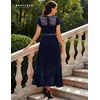 image:imageBeryLove Formal Long Dresses for Women Wedding Guest Cocktail Bridesmaid  Airy Lace amp Chiffon Evening Gown Flutter Sleeve Ideal for Mother of the Bride Prom Homecoming Party amp SemiFormal EventsNavy